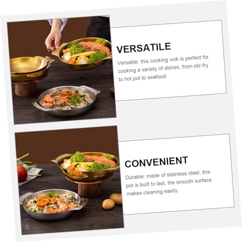 Olla para cocinar wok de acero inoxidable Zerodeko miniatura 7