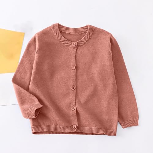 Knit Cardigan for Kids Girls Button Down Long Sleeve Open Front Sweater Toddler Long Sleeve Soft Plain Coats Clothes2