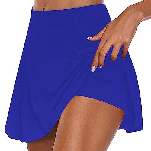 Conjunto de 2 peças de saias femininas combinando para ioga, tênis, minissaias pequenas, shorts femi