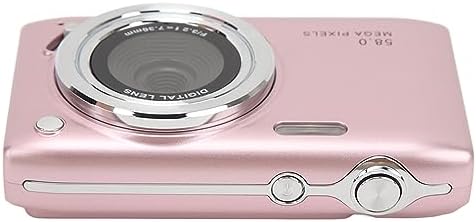 Digital Camera, 2.88 Inch Screen 58MP 4K HD 16X Zoom Fixed Focal Macro Timed Photography Digital Video Camera, 1800mAh Battery (Roseate)
