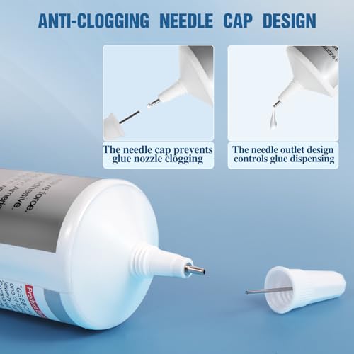 Fittdyhe 110 Ml B7000 Adhesive Rhinestones Glue For Crafts, B7000 Glue Clear Glue With Glue Spreaders And Dotting Pen Tool, Multipurpose Jewlery Glue For Fabric Diy Craft Makeup Shoes Jewelry Making Nail Art thumb #2