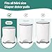 6 Pack Diaper Pail Refills for Mini Nursery Bins, 30% Extra Thick Heavy Duty Leak-Proof Liners, Multi-Layer Odor Defense Film, Holds 1980 Diapers, Fresh Scented Baby Changing Essentials