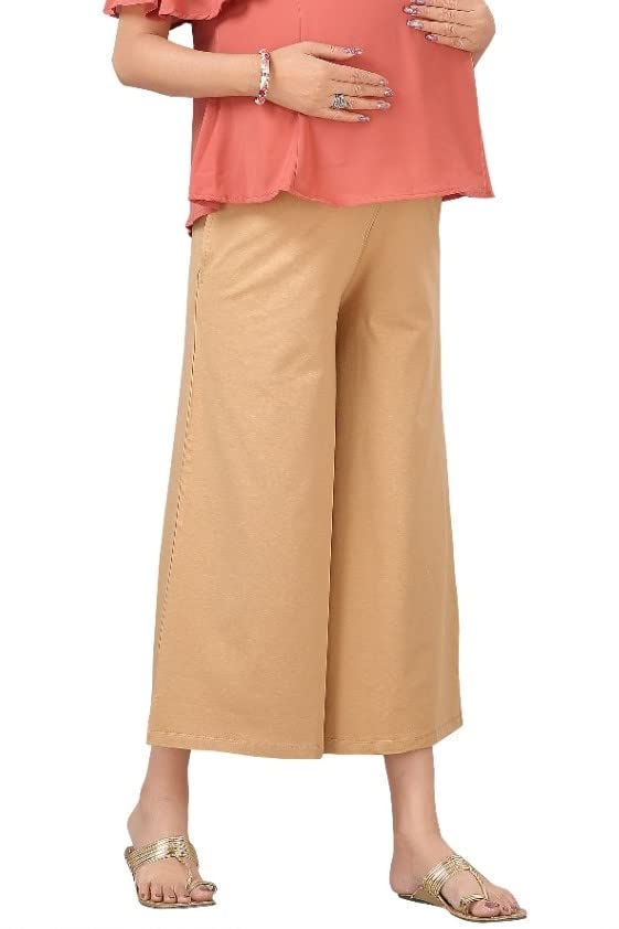 Women's Regular Fit Cotton Maternity Palazzo