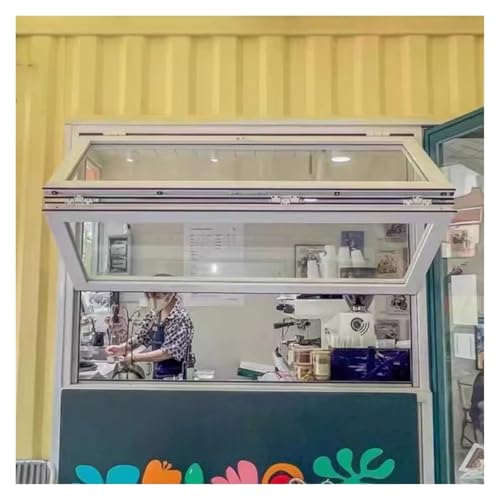 Fenêtre coulissante en alliage d'aluminium pour cuisine extérieure et food truck