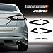 NDRUSH Blackout Taillight Vinyl Tint Film Precut Light Cover Overlay Tail Light Reflector Wrap Compatible with Ford Fusion 2013 2014 2015 2016