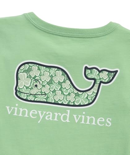 vineyard vines Girls' Shamrock Whale Fill Short-Sleeve Pocket Tee3
