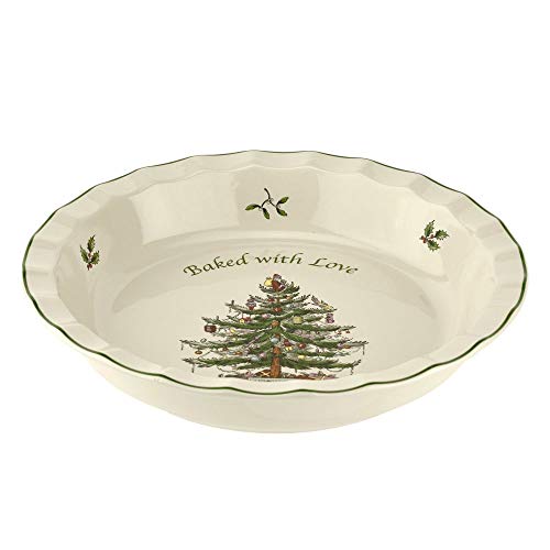 Spode Christmas Tree 10-Inch Pie Dish - Round...