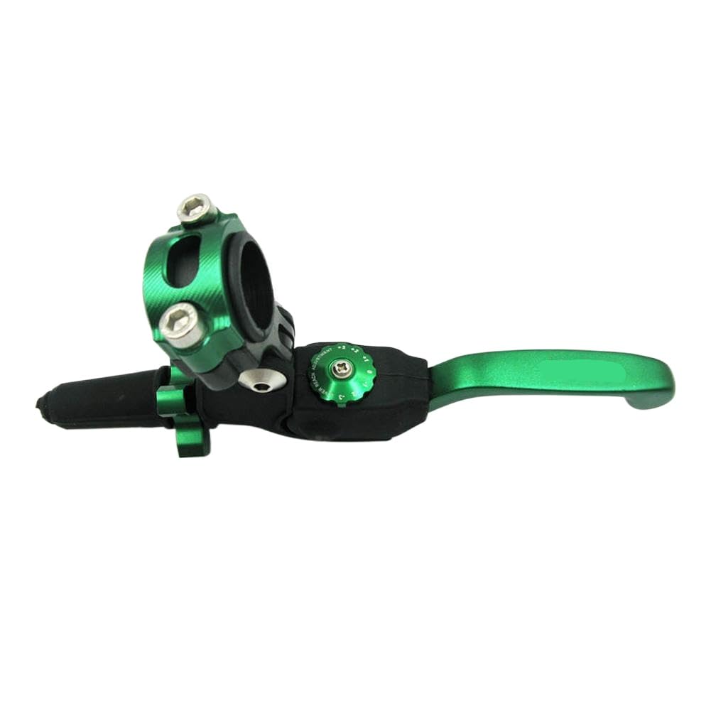 Boggoexag Green Motorcycle Scooter Clutch Lever Cnc Aluminium Adjustable Handlebar Compatible With Rm Motocross Pit Bike(Green)