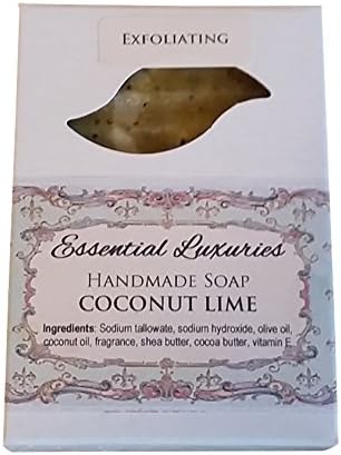 Coconut Lime Soap - Exfoliating - Poppy Seed