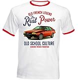  Teesandengines Men\'s Renault Fuego Red Ringer T-Shirt Size Small