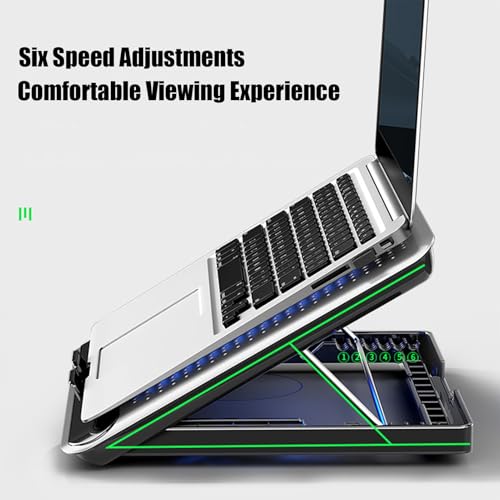 Base enfriadora ajustable para laptop en aleación de aluminio miniatura 5