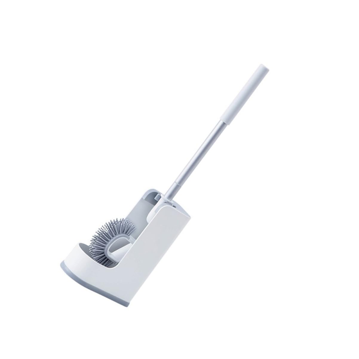 Brosse WC avec socle blanc Ipetboom pour le nettoyage des toilettes