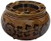 abhandicrafts Sale Today ONLY Moroccan Round Ashtray 4" Hand-Painted Ceramic Ash Tray 3 Cigarette Holder Slots (AB-AST-002)