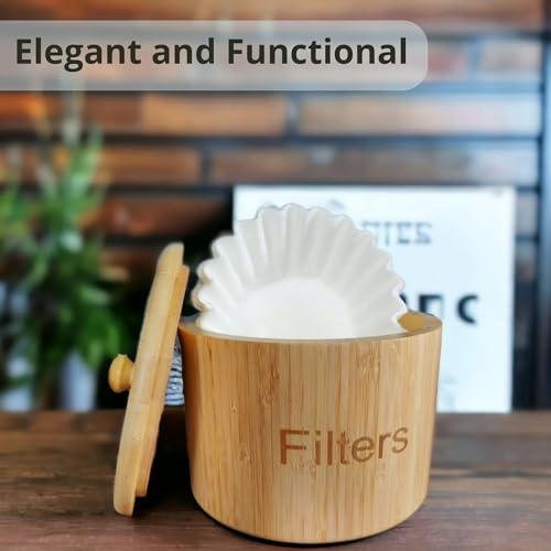 Compare Regoots Bamboo Coffee Filter Holder Coffee Filter Storage