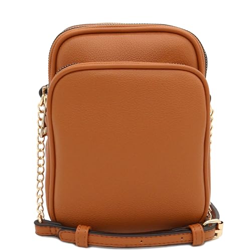 Image of FashionPuzzle Multi Pocket PU Leather Casual Medium Crossbody Bag with Adjustable Strap