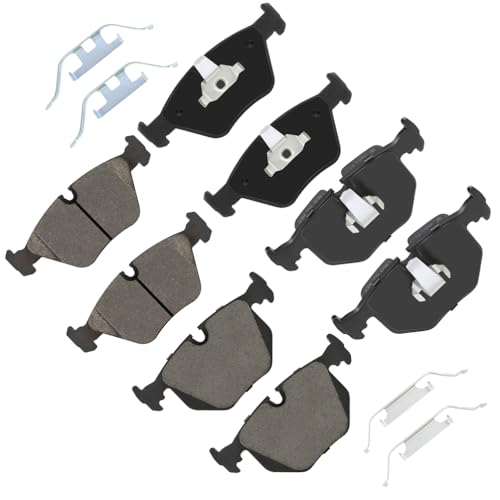 Image of cciyu D946 D683 Front Rear Ceramic Brake Pads Kits 8pcs fit For 2001-2006 For BMW 330Ci 2001-2005 For BMW 330i 2001-2005 For BMW 330xi 2005-2006 For BMW M3 2004-2010 For BMW X3 2006-2008 For BMW Z4