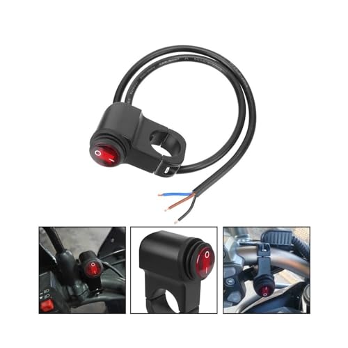 Moto interrupteur demarrage et commande de guidon 12V pour phare