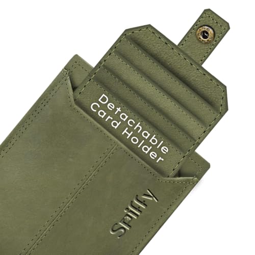Spiffy Genuine Leather Wallet for Men, Green - Image 4