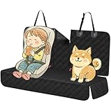 シートカバー 車 後部座席 ISOFIX対応 チャイルドシート 保護マット 犬 ドライブシート かんたん取り付け 洗濯機で洗える FLIPFLAP