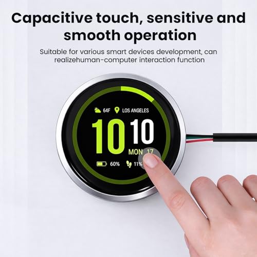 Image of 1.28inch ESP32-S3 Round Knob Touch Display, 240x240 HMI IPS Rotary Display Development Board, 2.4G WiFi and BLE Capacitive Touch Screen Compatible with Arduino IDE and The LVGL Library