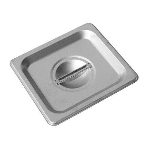 Sixth Size Solid Stainless Steam Table Cover, Each