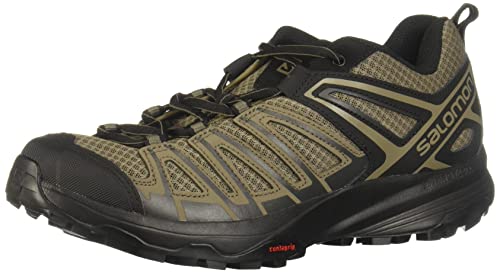 Salomon Masculino X Crest Caminhada, Cabo elástico/preto/turfa, 7.5