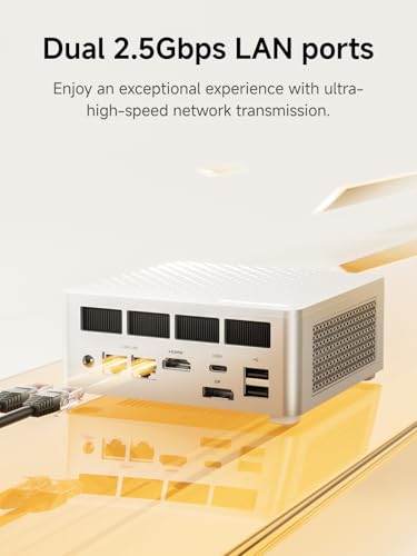 Image of MINISFORUM M1 Plus Mini PC, Intel Core i5-12600H (12C /16T, 4.5GHz), 16GB DDR5 RAM, 512GB SSD, Triple 4K Display (HDMI /DP /USB 4.0), Dual 2.5GbE Port, WiFi 6E, Compact Desktop Computer