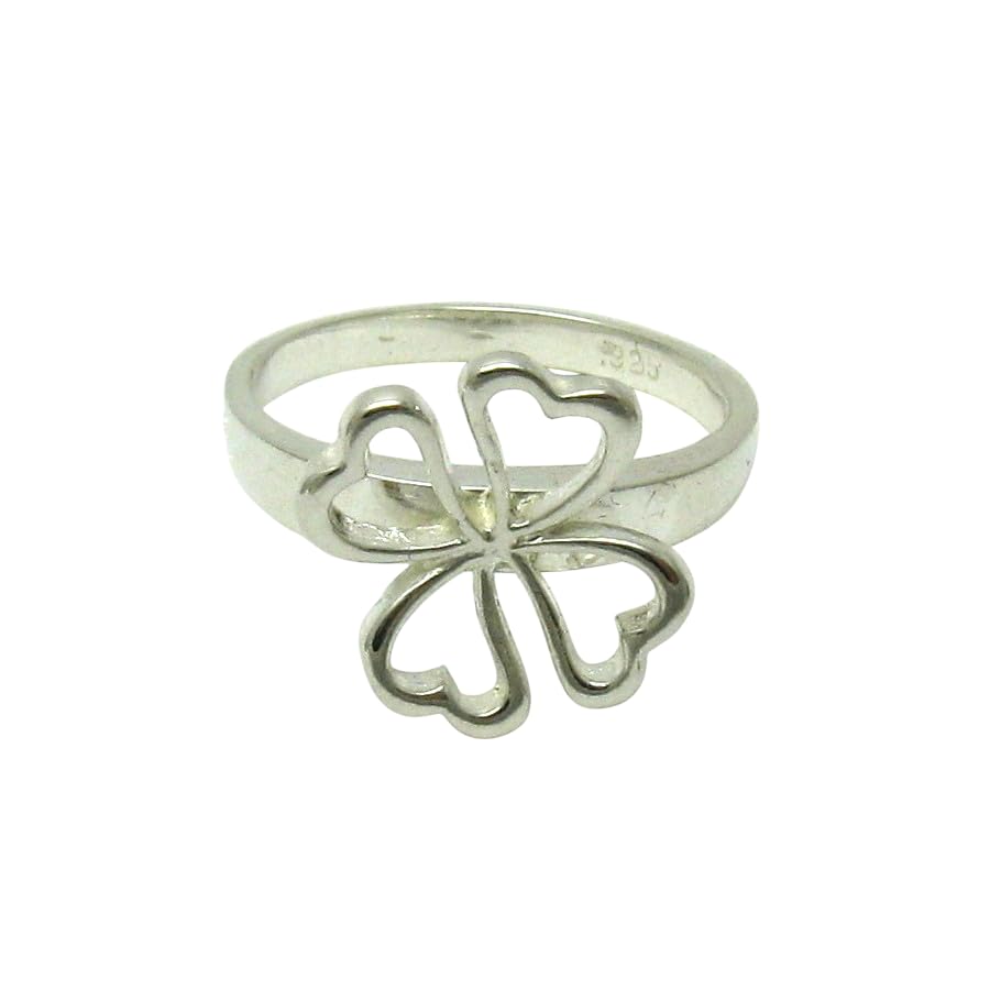 Bague en argent massif 925 Trèfle R001510 le raffinement signé Empress