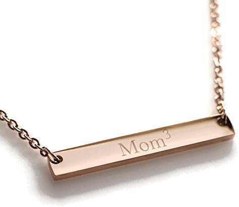 Personalized Bar Necklace for Mom