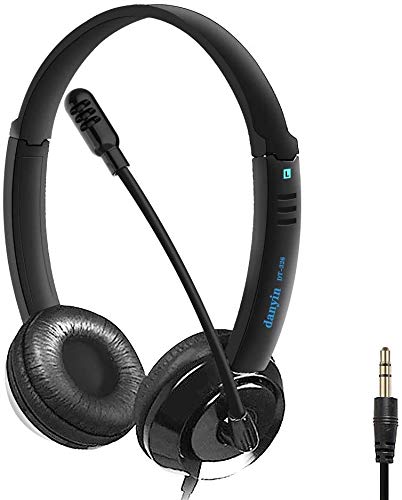 YYANG 3.5 mm PC Headset Mobile Phone for Smartphone Computer Laptop 3.5 mm Jack PC Headphones with Microphone Noise Cancelling & Volume Control for Computer Business, Skype, Call Centre, Office-image-26