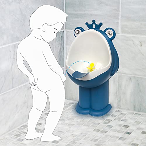 Frog Pee Training,Toddler Urinal for Boys,Standing Potty Training Urinal,Wall-Mounted Toddler Toilet with Funny Aiming Target for Boy