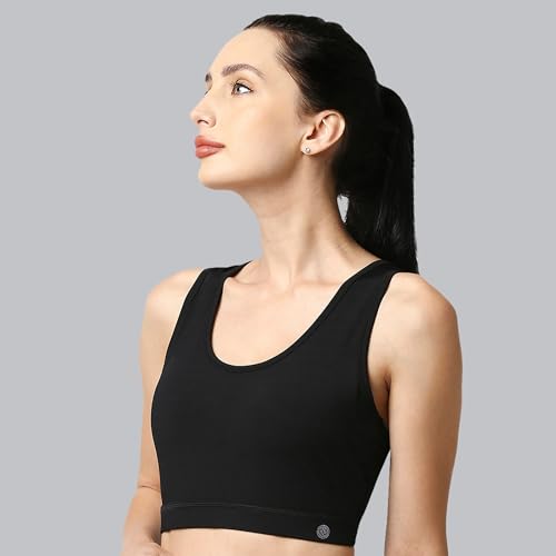 Image of SOIE Women's Medium Impact Quick Dry Padded Racerback Printed Athleisure Sports Bra