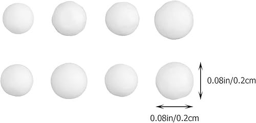 Miniatura 2 de VICASKY Bolas de relleno de espuma seguras, ligeras, elásticas para manualidades, decoración floral