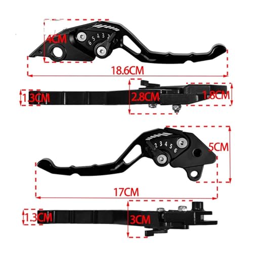 Levier de frein et d'embrayage moto ergonomique pour guidon - 4