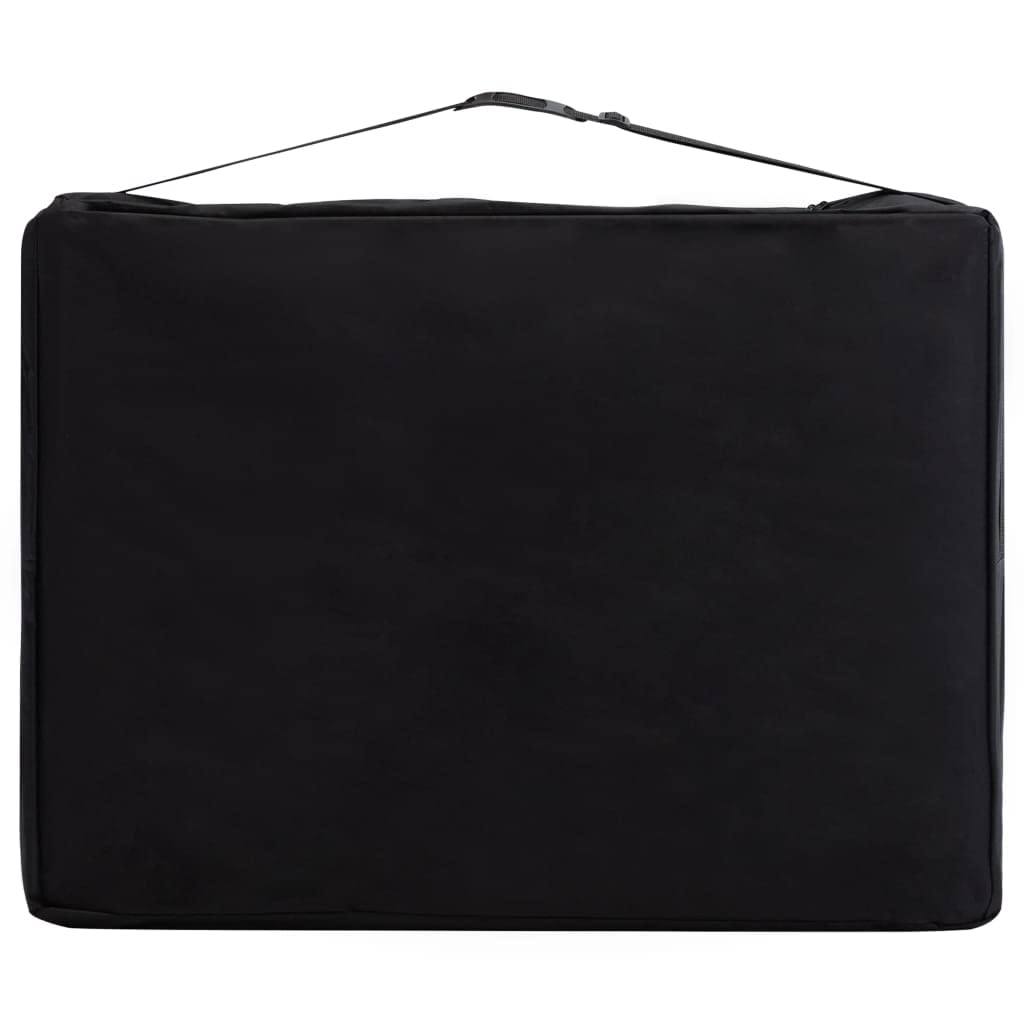 Generisch Massageliege Klappbar 4-Zonen mit Holzgestell Schwarz und Rosa,Gesundheit & Schönheit,Körperpflege,Massage & Entspannung,Massagetische,24.75KG,110224