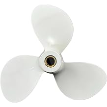 CAARLA Engine Propeller for 5 6 8 f6 f8 f9 Outboard Propeller 9x7 1/2 Boat Aluminum Alloy 655-45943-00-EL Screw Marine Engine 3 Blade Pin Drive