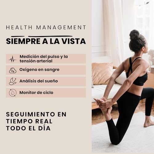 Reloj inteligente para mujer XCOAST Siona 2 con batería de 7 días y presión arterial 7