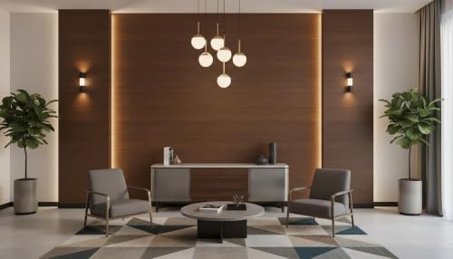 Image of Wallpaper for Walls | Vertical Wood Wall Stickers for Wall Decor | Self Adhersive Wall Paper for Home Kitchen Living Room and Bedroom | 45 Cm X 500 CM (5, Wood)
