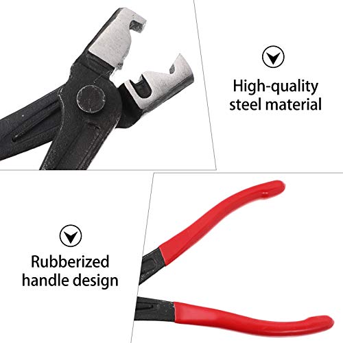 VILLCASE Alicate de Braçadeira de Mangueira Ferramenta de Reparo de Banda Plana Giratória para Insta