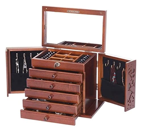 Boîte à bijoux en bois pour colliers bracelets et boucles