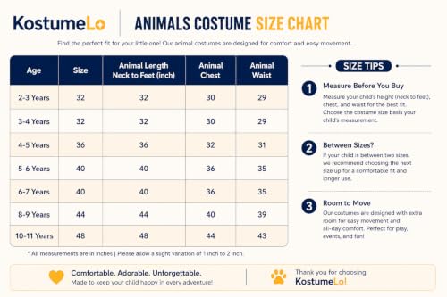 Image of Kids Animal & Bird Costumes - Comfortable Fleece Fancy Dress Outfit | Soft Plush Onesie | School Events, Theme Parties, Photoshoot