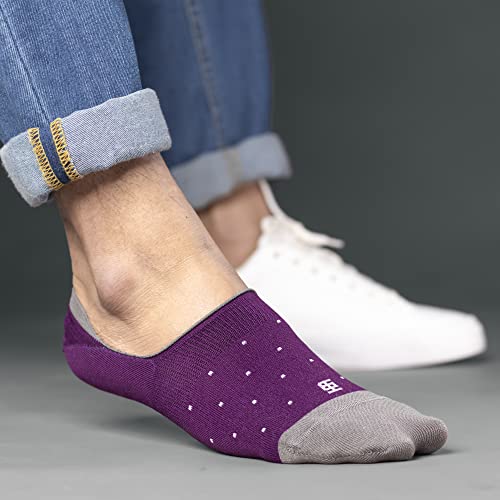 Image of SockSoho Premium Loafer Cotton Socks for MEN - (COLOR: Multicolor | Loafer Length | 7-12 UK Size)