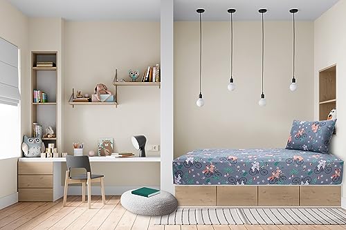 Jogo de Lençol 2 Peças Portallar Doce Vida Kids Passeio Encantado Solteiro