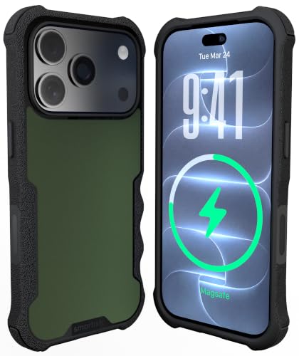 Smartish iPhone 18 Pro/17 Pro Case MagSafe Gripzilla, Grip Cover, Kale Crew