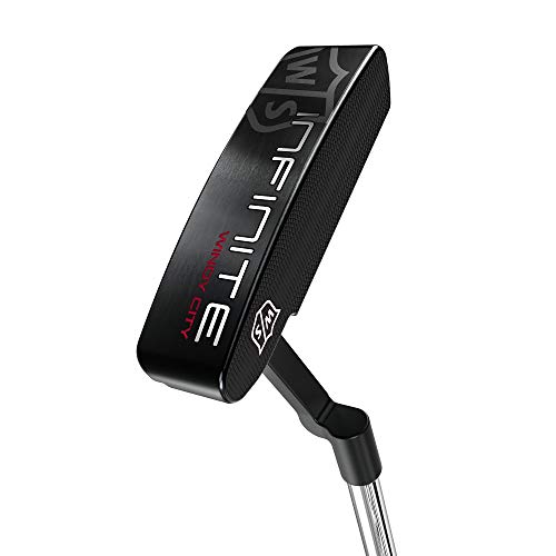 Wilson Staff Damen Putter, Rechtshand, Infinite Windy City, Länge: 33 Zoll, schwarz/silber, WGW90300W33