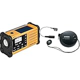 Produkt 1: TYP - Der Baustellenradio DAB verfügt über 20 Senderspeicherplätze (10 DAB+, 10 FM), einen Stereo-Kopfhöreranschluss sowie eine eingebaute Uhr und einen Lautsprecher. Mit der LED-Anzeige können Sie sehen, ob das Gerät geladen wird.