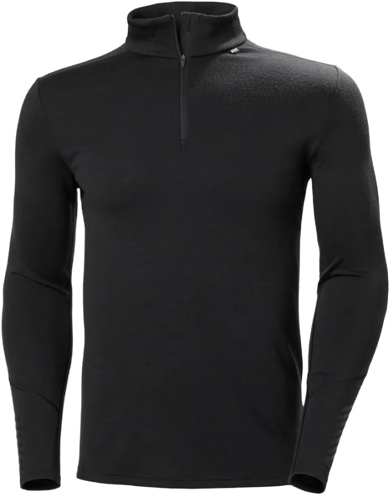LIFA Merino Midweight Half-Zip Base Layer for Men - Performance Wicking Interior