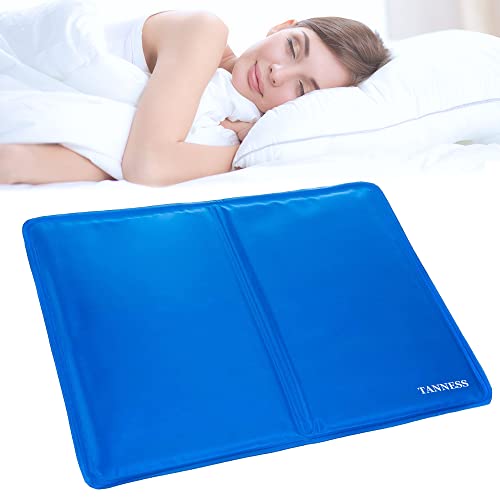 TANNESS Cooling Pillow Gel Cooling Mat and Cool Pillow Cushion for Night Sweats Heat Reduction & Comfortable Sleep Easy-to-Use Reusable and Portable Cool Mat