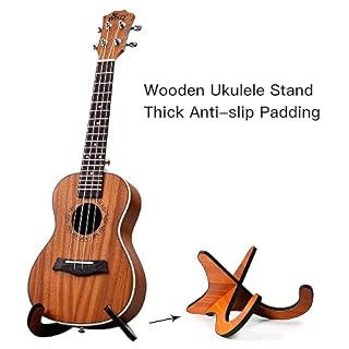Winzz Ukulélé Adulte Concert, Ukulele Enfant 23 Pouces, Set Ukulele Débutant Avec Support et Capodastre (Acajou, Mat) - Les Beatles, Paul McCartney, John Lennon, RIngo Starr, George Harrison Winzz Ukulélé Adulte Concert, Ukulele Enfant 23 Pouces, Set Ukulele Débutant Avec Support et Capodastre (Acajou, Mat) – Image 5