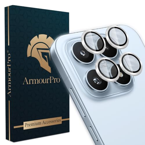 Image of ArmourPro Camera Lens Protector for Xiaomi 17 Tough HD Individual Aluminum Alloy Rings 9H Camera Cover, Scratch-Resistant,Camera Lens Protection| Silver, 1 Pack